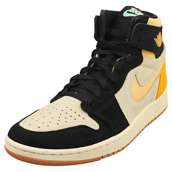 JORDAN MEN'S AIR 1 ZOOM CMFT 2 MUSLIN/CELESTIAL GOLD BLACK (DV1307 100) - 1